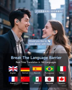 Auriculares Inalámbricos con Traductor <span class=keywords><strong>de</strong></span> Idiomas OWS AI, con 144 Idiomas en Línea para iPhone y Android, Auriculares con Traducción en Tiempo Real, Nuevos - Product Image 3