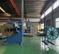 Machine à rembobiner les cordes en plastique PP/PE semi-automatique 3-12 mm, bobinage bobine-à-bobine, haute productivité, moteur 380V/440V/480V