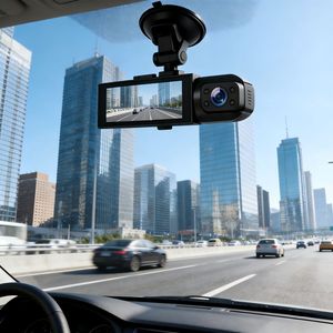 Cámara DVR para Auto de 3 Canales, 3.16 Pulgadas, 1080P, con Tarjeta TF de 128G y 140° de Ángulo de Visión °   WiFi de ángulo amplio - Product Image 5