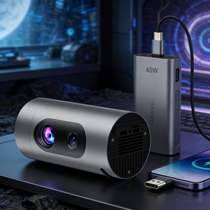 Proyector Portátil <span class=keywords><strong>Android</strong></span> 14 con Banco de Energía Tipo-C PD Recargable, 300ANSI, Mini Cine en Casa 4k, <span class=keywords><strong>Android</strong></span>, LCD - Product Image 2