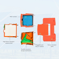 Dispositif de protection contre les surtensions 500V 600V 800V 20kA 40kA 3 p triphasé T2 DC parafoudre SPD dispositifs de protection contre les surtensions
