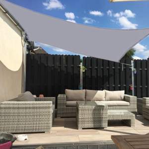 Malla de Sombra HDPE con Protección UV, Impermeable, Triangular y Cuadrada, para Jardín, Patio, Cochera, Piscina, Toldo de Protección Solar - Product Image 1