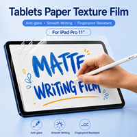 Protection d'écran en film texturé pour iPad Pro 11 pouces, anti-reflet, anti-traces de doigts, toucher lisse HD, fournisseur d'usine