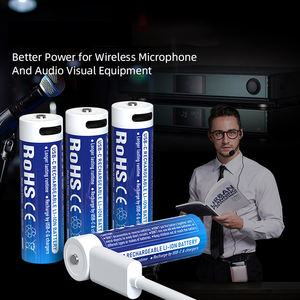 Baterías Recargables Cilíndricas AA Portátiles Xtar OEM, USB-C, 1.5V, 2450mAh, Iones de Litio, con Cable Cargador - Product Image 4