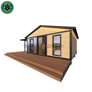 Casa Contenedor Modular Prefabricada con Textura de Madera, Portátil, Móvil, Mini Casa para Vivir - Product Image 1