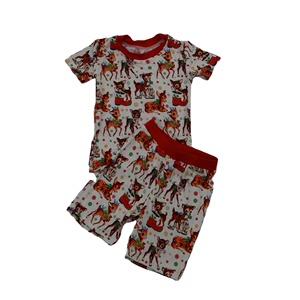 <span class=keywords><strong>Pyjama</strong></span> d'été en viscose de bambou Qingli OEM sans droits de douane, ensemble de <span class=keywords><strong>pyjama</strong></span> et de vêtements d'intérieur, <span class=keywords><strong>pyjama</strong></span> bébé imprimé sur mesure - Product Image 4