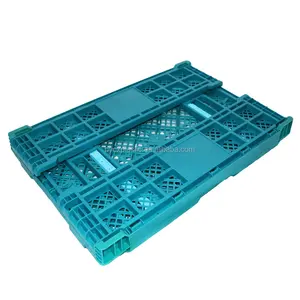 Hot Selling Rectangular Plastic Foldable / Collapsible / folding Crate / Basket For Fruits And Vegetables