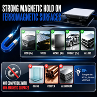 Support magnétique pour toit Starlink Mini, capacité de 265 lb, aimant robuste, fixation rapide, support en acier allié robuste, silicone résistant aux rayures