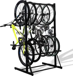 Freistehender Fahrrad träger für Indoor Garage Floor Stand Fahrrad Organizer