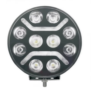 Projecteur LED laser 7 pouces tout-terrain 4x4, phare rond pour camion, SUV, véhicules, clignotant ambre, 12V 24V, lampes auxiliaires - Product Image 3