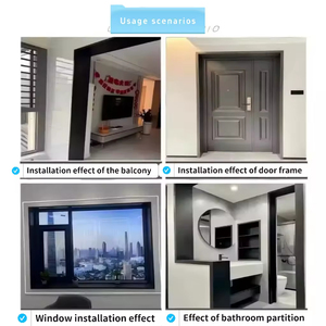 Cornici Versatili Facili da Installare <span class=keywords><strong>per</strong></span> Hotel, Appartamenti e Vari Scenari, Davanzali <span class=keywords><strong>per</strong></span> Porte e Finestre in Alluminio Nero, Grigio, Bianco - Product Image 4