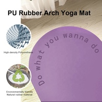 Tapis de yoga Sansd personnalisé 5 mm, violet, noir, beige, en caoutchouc PU, forme capsule, courbe, ovale, pilule, logo personnalisé