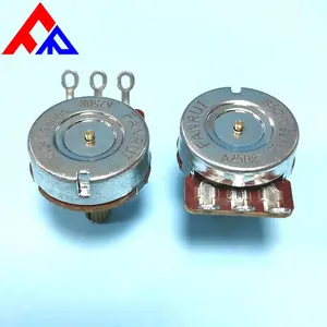 Manufacturers Wholesale Custom High Quality Metal Copper Shaft Electric Guitar Tuning A/B 500K 250K Potentiometer 24mm