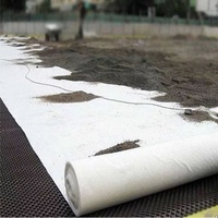 Géotextile non tissé en PP robuste et écologique, aiguilleté, perméable pour drainage et stabilisation des sols, longueur personnalisable