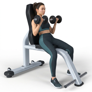 Banco de pesas plegable y ajustable con cojín cómodo, de alta resistencia, para gimnasio, escuela, hotel y sala de fitness. - Product Image 1