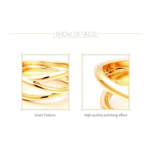 Bagues en or plaqué 18 carats à lignes creuses punk, bijoux pour femmes, ensemble de bagues épaisses pour les doigts, accessoires minimalistes pour femmes, cadeaux pour les fêtes. - Product Image 2