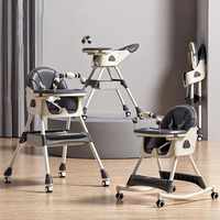 Chaise de salle à manger multifonctionnelle pour bébé Portable pliable Siège d'apprentissage pour enfants Chaise haute pour bébé