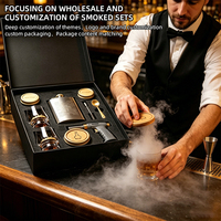 Kit de fumage de whisky de luxe en gros, ensemble complet, édition festival Silicon Valley Whisk(e)y, pour bar à domicile, cadeau d'entreprise, cave à vin