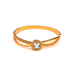 Fashion <b>Bangle</b> 316L Stainless Steel PVD Gold Plating Sustainable Resistant Jewelry Accessory - Product Image 2