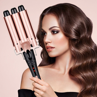 Pengeriting Rambut Keramik 1-Inci Kelas Salon dengan Pengaturan Panas yang Dapat Disesuaikan, Layar LED, Desain Portabel untuk Rambut Keriting Tahan Lama