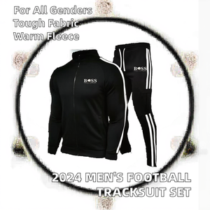 Ensemble de survêtement de football pour hommes automne-hiver 2024, veste à manches longues pour enfants, ensembles de course à pied, survêtements de sport pour entraînement de football, survêtement pour joueurs - Product Image 2