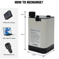 Pompe de douche portable innovante, rechargeable par USB, douche portable d'extérieur, douche d'urgence pour le camping, la randonnée, le trekking