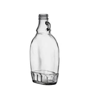 बर्लिन पैकेजिंग थोक अनुकूलित खाली स्पष्ट फ्लैट मेपल सिरप 189ml कांच की बोतल