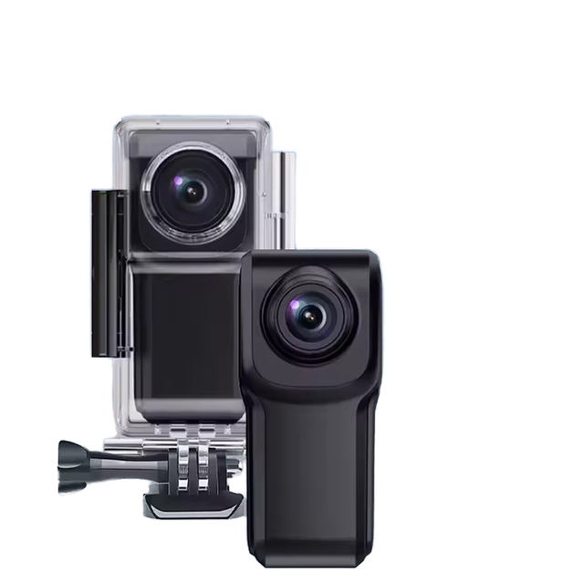 Newest Thumb Action Sports Camera 4K 30FPS Anti-Shake 30M Waterproof 1.18 Inch IPS 150° Wide-Angle for Outdoor Cycling