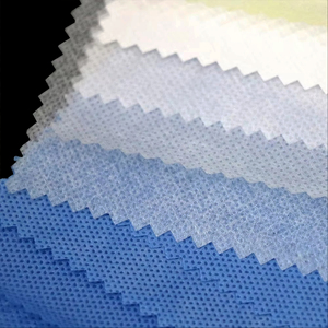 Endüstriyel toptan hafif çift katmanlı SS olmayan dokuma kumaş 10gsm 100gsm sıcak preslenmiş teknik Spunbond nefes özelliği