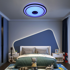 Thông minh âm nhạc RGB đèn lịch thi đấu với Bluetooth loa hiện đại thay đổi độ sáng tuôn ra núi Acrylic vòng điều khiển từ xa LED trần ánh sáng - Product Image 5