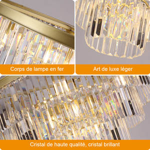 2022 <span class=keywords><strong>design</strong></span> minimaliste cristal lumières moderne chambre d'hôtel <span class=keywords><strong>salon</strong></span> cristaux lustre intérieur suspension lumières - Product Image 6