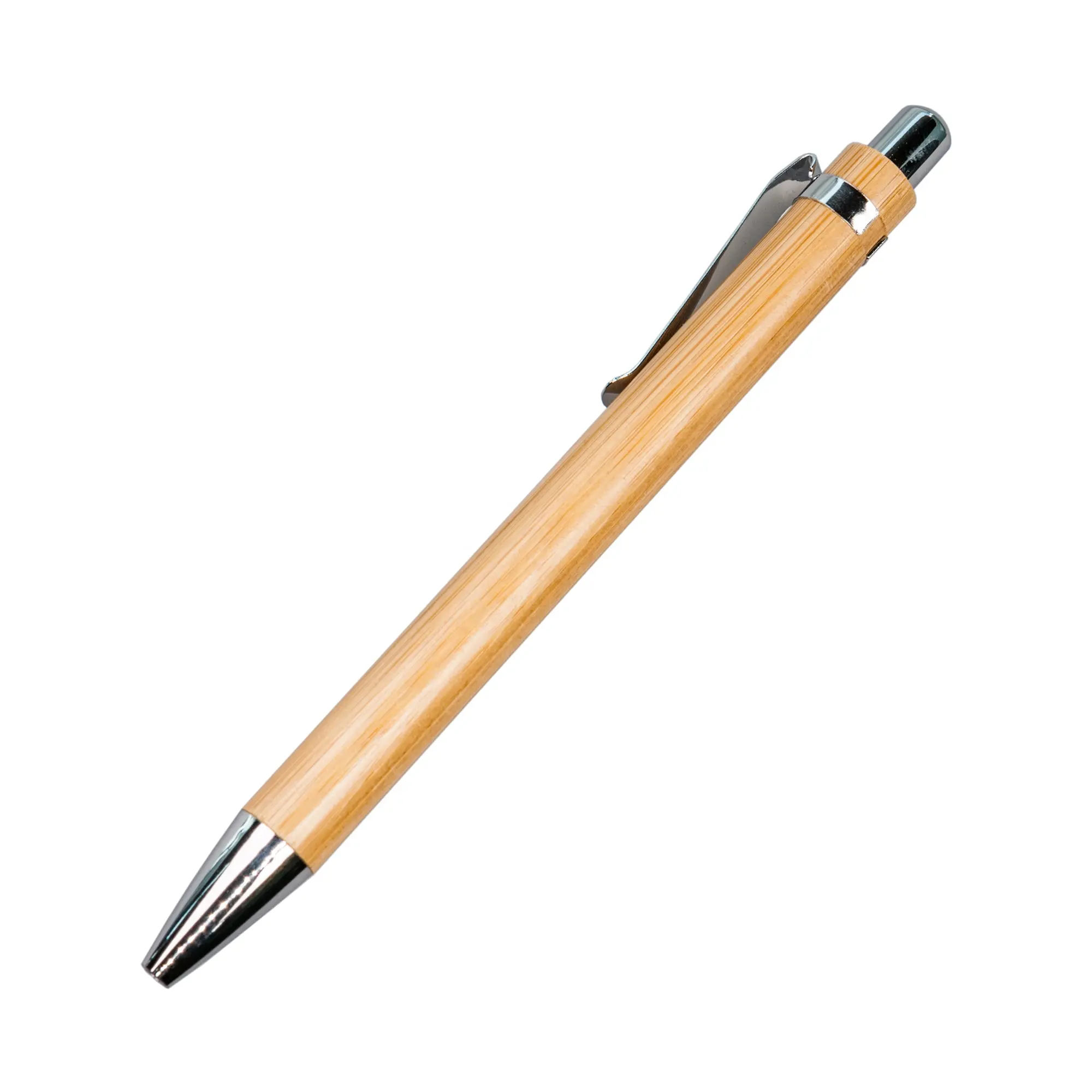 Großhandel Anpassung Hot Sales Press Bambus 0,5mm schwarze Tinte Kugelschreiber für Office School Business Werbung