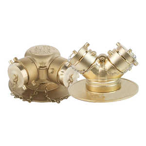 Raccordo Flessibile in Ottone per <span class=keywords><strong>Vigili</strong></span> <span class=keywords><strong>del</strong></span> <span class=keywords><strong>Fuoco</strong></span> 2.5''x4'' Tipo Y Divisore d'Acqua Siamese Attrezzatura Antincendio per Uso con Idrante - Product Image 1