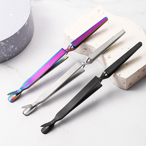 <span class=keywords><strong>Pince</strong></span> à épiler en acier inoxydable à <span class=keywords><strong>prix</strong></span> d'usine, outil de beauté, <span class=keywords><strong>pince</strong></span> à cils courbée - Product Image 2