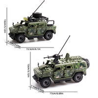 Véhicule de combat SWAT en blocs de construction, jouet de construction pour garçons, modèle de voiture de combat en briques, cadeaux pour garçons