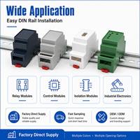 Boîtier de raccordement électronique en plastique IP54 pour rail DIN, 83*37*59mm, avec bornier, finition brillante, LK-DR60a