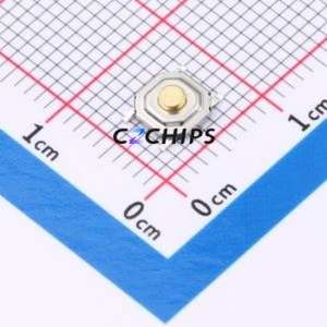 G4B182310 Tactile Switch SMD-4P,5.2x5.2mm Switch Single Pole Single Throw Round Button 1.6N Vertical Mount - Product Image 1