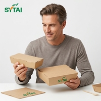 Boîtes à emporter en papier kraft, contenants alimentaires à emporter pour restaurant