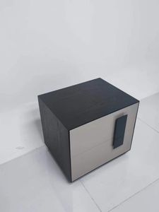 Table de chevet nordique moderne Table de chevet à panneaux en bois pour meubles de chambre d'hôtel - Product Image 5