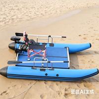 Vente chaude Pvc Matériel Gonflable Catamaran Bateau De Pêche Gonflable À Vendre