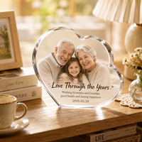 Cadre photo en acrylique transparent multi-tailles, plaque photo en acrylique solide pour la décoration de la maison