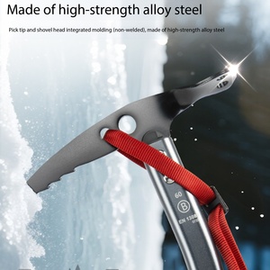 <span class=keywords><strong>Piccozza</strong></span> <span class=keywords><strong>da</strong></span> Ghiaccio Multifunzionale in Alluminio Leggero per Alpinisti e Arrampicata su Ghiaccio - Product Image 5