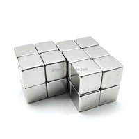 Aimant permanent en néodyme N52, bloc cube de 5 mm, surface revêtue, usage industriel, terres rares