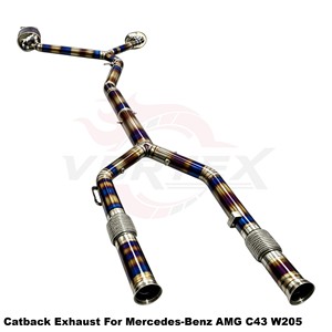 Vortex Lightweight Burnt Titanium Catback System For Mercedes-Benz AMG C43 W205 2016-2023 - Product Image 5