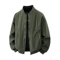 Blouson Bomber Unisexe Printemps Automne Streetwear Léger Motif Cœur Tendance Grande Taille Fermeture Éclair Commerce International