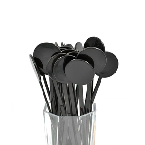 Agitador de plástico redondo personalizado con impresión de bebidas y logotipo - Product Image 1