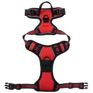 Harnais de poitrine en forme de I pour chien, type selle, anti-évasion, en nylon écologique rayé, cadeau personnel pour mariage/fête - Product Image 5