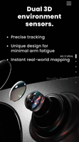Gafas AR Inteligentes XREAL Air 2 Ultra, 6Dof, Flotación Espacial, Tres Puntos para Cambiar de Color, Compatibles con Software de Traducción, Sensor 3D