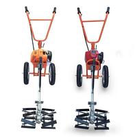 Desbrozadora Manual de 51.2cc, Cortadora de Césped de 2 Tiempos con Dos Ruedas