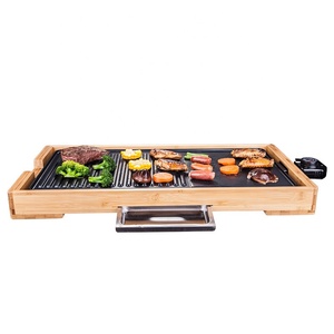 <span class=keywords><strong>Plancha</strong></span> électrique polyvalente avec plaques plates et rainurées en aluminium moulé antiadhésif 2200W <span class=keywords><strong>pour</strong></span> griller et faire saisir les aliments - Product Image 3